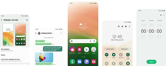 Samsung A33 Arayüz Görünümü